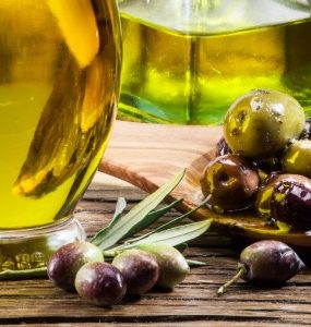 olive oild on face